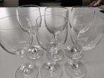 6 Kristallen Wijnglazen, Huis en Inrichting, Ophalen, Glas of Glazen, Effen, Glas