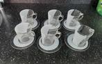 6 senseo kopjes met schoteltjes van glas, Huis en Inrichting, Keuken | Servies, Ophalen, Overige stijlen, Kop(pen) en/of Schotel(s)