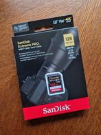 Geheugenkaart Sandisk Extreme PRO - 128GB NIEUW, SDXC, Nieuw, Ophalen of Verzenden, Fotocamera