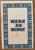 Werk en winst - brochure wo2 nsb, Verzamelen, Militaria | Tweede Wereldoorlog, Ophalen of Verzenden, Nederland, Boek of Tijdschrift