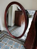 Grote antieke ovale geslepen spiegel 91 x 61 cm, Antiek en Kunst, Antiek | Spiegels, 50 tot 100 cm, Minder dan 100 cm, Ophalen