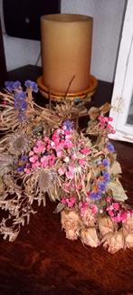 Vintage Droogbloemen, gedroogde rozemarijn en bloemen, Ophalen of Verzenden