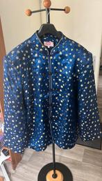Blauwe Chinese jas 34, Ophalen of Verzenden, Zo goed als nieuw, Maat 56/58 (XL), Blauw