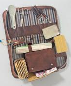 1960 vintage Reis-verzorgings set tas leder mannen lederen, Ophalen of Verzenden, Heren