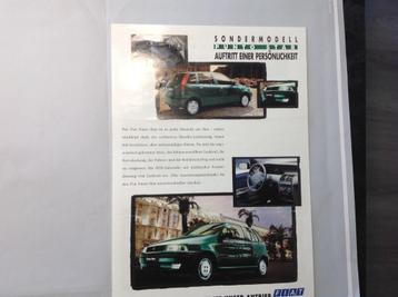 Fiat Punto Team Ed. en Punto Star Ed. sheet 2 blz Duits 1996 beschikbaar voor biedingen