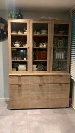 Teakhouten Buffetkast met Glas, Antiek en Kunst, Antiek | Meubels | Kasten, Ophalen