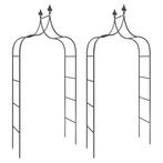 2x Rozenboog rozen boog tuinboog staal zwart GRATIS BEZORGD!, Tuin en Terras, Verzenden, Nieuw