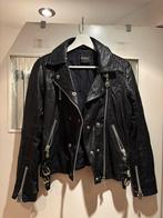 Prachtige zachtleren jas van Døma - Maat S, Kleding | Dames, Jassen | Zomer, Ophalen of Verzenden, Zo goed als nieuw, Zwart