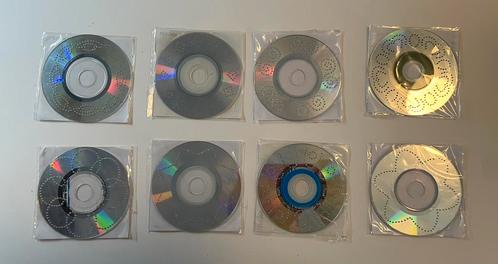 8 x CD borduren op voorgeboorde miniCD met patronen, Hobby en Vrije tijd, Kaarten | Zelf maken, Nieuw, Pons of Mal, Overige thema's