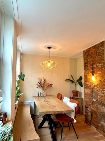 Eettafelset | Massief beuken tafel en bankje (+ evt stoelen) beschikbaar voor biedingen