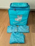 Deliveroo bezorgtas + 3x tshirt, Fietsen en Brommers, Ophalen, Gebruikt, Deliveroo