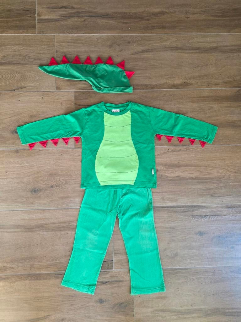 Efteling drakenkostuum Maat 104/110, Kinderen en Baby's, Carnavalskleding en Verkleedspullen, Ophalen of Verzenden, Gebruikt, 104 of kleiner