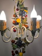 Italiaanse Kroonluchter fruit 1950, Huis en Inrichting, Lampen | Kroonluchters, Ophalen, Zo goed als nieuw, Metaal