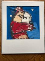 Herman Brood zeefdruk op linnen- De Kus, Ophalen of Verzenden