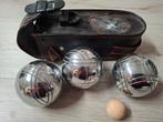 3 jeu de boules ballen in tasje, Ophalen, Zo goed als nieuw