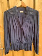 Zeer aparte donkerblauwe blouse, Blauw, Maat 38/40 (M), Zo goed als nieuw, Verzenden