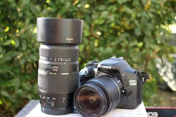 Canon 550D Full HD filmen Canon 18-55mm Tamron 70-300mm+tas beschikbaar voor biedingen