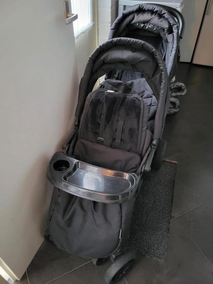 Topmark duowagen incl reiswieg, voetenzakken en regenhoes, Kinderen en Baby's, Kinderwagens en Combinaties, Zo goed als nieuw