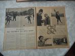 Schaatssport. Ike Nienhuis en Rina Kooy. 1950., Ophalen of Verzenden, 1940 tot 1960, Nederland, Knipsel(s)