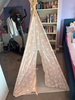 Tipi tent roze met witte sterren - Zo goed als nieuw!, Ophalen, Zo goed als nieuw