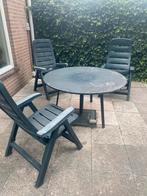 Tuintafel van metaal, Tuin en Terras, Ophalen, Gebruikt, Overige materialen