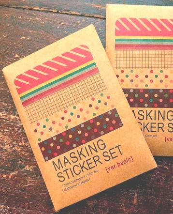 Masking sticker set | washi tape *Nieuw*