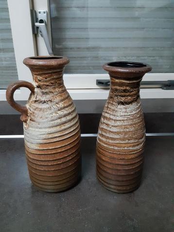 Scheurich West Germany vazen set bruin beschikbaar voor biedingen