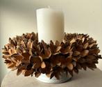 Herfst krans v beukenootjes. 24 cm doorsnede, Huis en Inrichting, Woonaccessoires | Kransen, Ophalen, Zo goed als nieuw