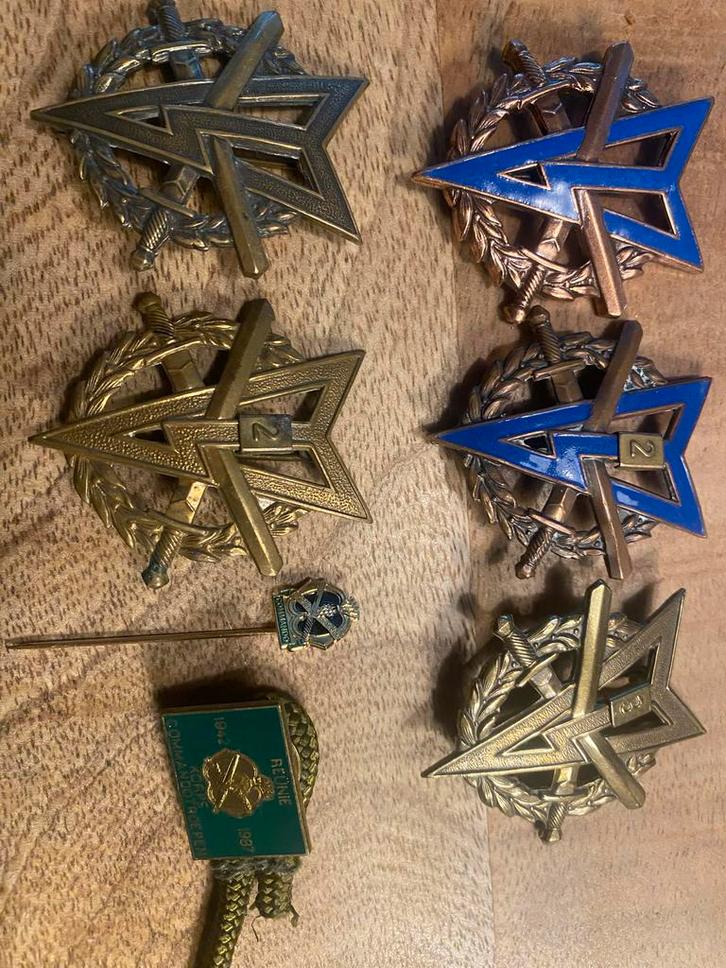 Militaria Collectie: MLV Medailles, KCT Button & Speld, Verzamelen, Militaria | Algemeen, Landmacht, Lintje, Medaille of Wings