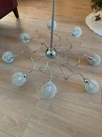 Design Hanglamp met licht bollen, Ophalen, Gebruikt, Metaal