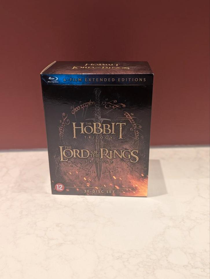 Blu ray set The Lord of the Rings en The Hobbit trilogy, Cd's en Dvd's, Blu-ray, Zo goed als nieuw, Science Fiction en Fantasy