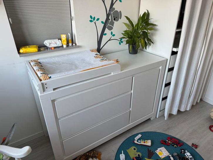 Interbaby CommodeXXL+barrier & babyledikant+matras+aerosleep, Kinderen en Baby's, Kinderkamer | Complete kinderkamers, Gebruikt