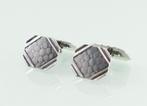 Art Deco zilveren manchetknopen, Ophalen of Verzenden, Zilver, Manchetknopen