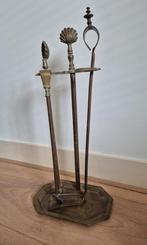 Messing haardstel, Ophalen of Verzenden, Vrijstaande haard, Houthaard