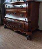 Buikkastje wortelnoten, ca. 1 meter breed, Huis en Inrichting, Kasten | Ladekasten, Gebruikt, Klassiek, 3 of 4 laden, Minder dan 100 cm