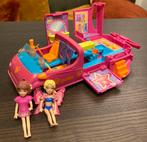 Polly Pocket Pollywood Limosine en 2 poppetjes, Ophalen of Verzenden, Gebruikt