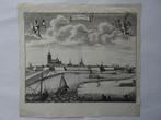 Gravure zicht op stad Tholen Zeeland Smallegange 1696, Antiek en Kunst, Kunst | Etsen en Gravures, Verzenden