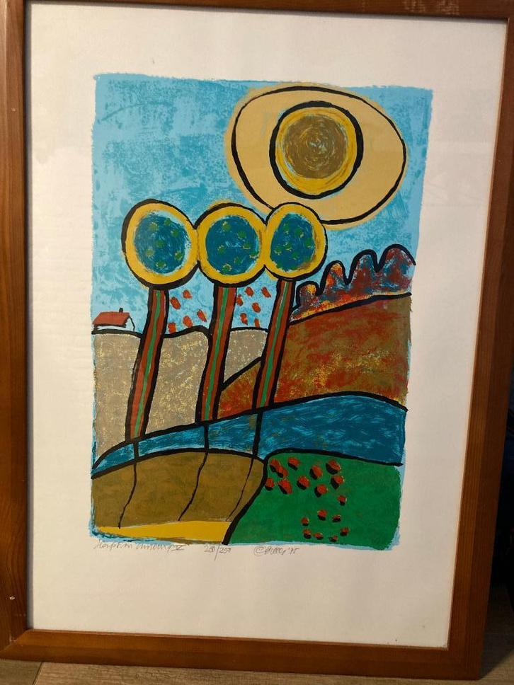 Clemens Briels "Herfst in Limburg", Antiek en Kunst, Kunst | Litho's en Zeefdrukken, Ophalen