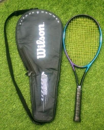 Wilson High beam series PWS Series L2 paars-blauw-zwart, Sport en Fitness, Tennis, Gebruikt, Racket, Wilson, L2, Ophalen of Verzenden