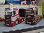 2 x scania v8 next gen WSI, Hobby en Vrije tijd, Modelauto's | 1:50, Ophalen of Verzenden, Gebruikt, Bus of Vrachtwagen, Wsi