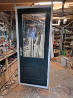 Buitendeur met isolaglas in nieuw kozijn compleet afgehangen, Ophalen, 80 tot 100 cm, 200 tot 215 cm, Glas