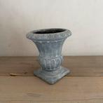 Landelijk bloempotje potje vaasje h. 13 x b. 12 cm, Rond, Ophalen of Verzenden, Zo goed als nieuw, Aardewerk