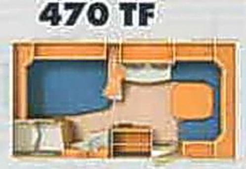 Caravan Fendt saphir 470tf, Caravans en Kamperen, Caravans, Particulier, tot en met 4, 1000 - 1250 kg, Rondzit, Fendt, Dwarsbed