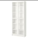 IKEA BILLY OXBERG VITRINE WIT GLAS, Ophalen, Gebruikt, 25 tot 50 cm