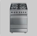 Smeg Gasfornuis - Goed Onderhouden, Witgoed en Apparatuur, Fornuizen, Gebruikt, Grill, Energieklasse A of zuiniger, Gas