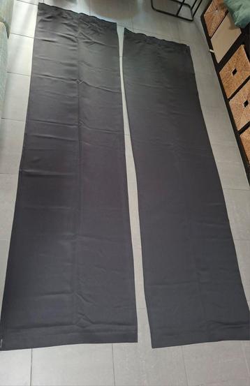Verduisterde gordijnen set - 2x Zwart 140x260cm  beschikbaar voor biedingen