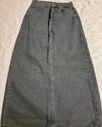 Zwarte Lange Denim Rok Maat S, Zwart, Ophalen of Verzenden, Zo goed als nieuw, Maat 36 (S)