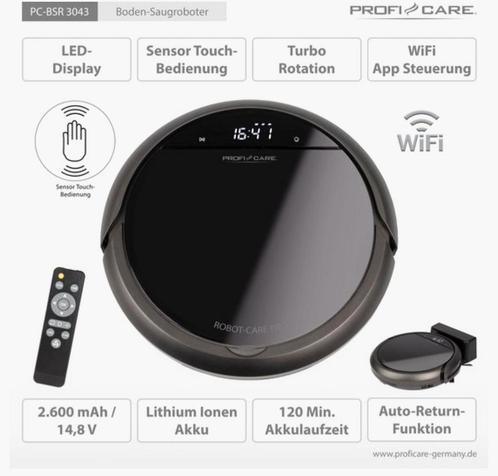 ProfiCare PC-BSR 3043 stofzuiger robot, Witgoed en Apparatuur, Stofzuigers, Zo goed als nieuw, Robotstofzuiger, Minder dan 1200 watt