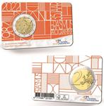 Nederland 2 euro Erasmus 2022 in coincard, Euro's, Ophalen of Verzenden, Losse munt