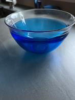Orrefors glazen design schaal – diepblauw – Scandinavisch, Ophalen of Verzenden